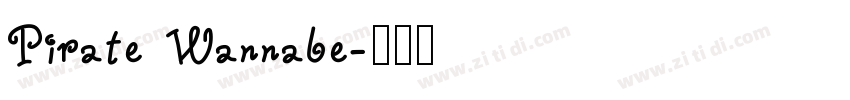 Pirate Wannabe字体转换